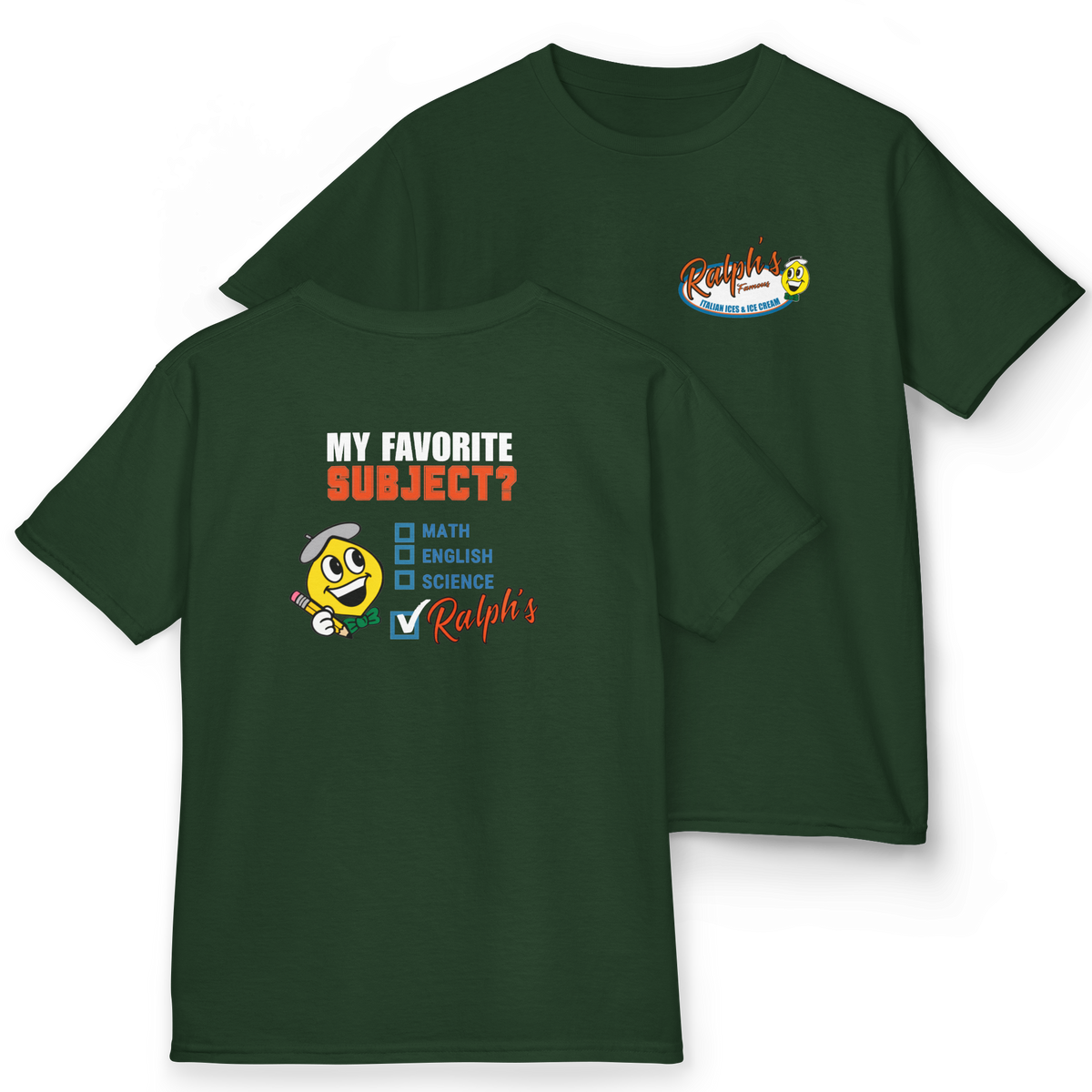 Ralph's Slogan Short-Sleeve Tee: My Favorite Subject Ralph's