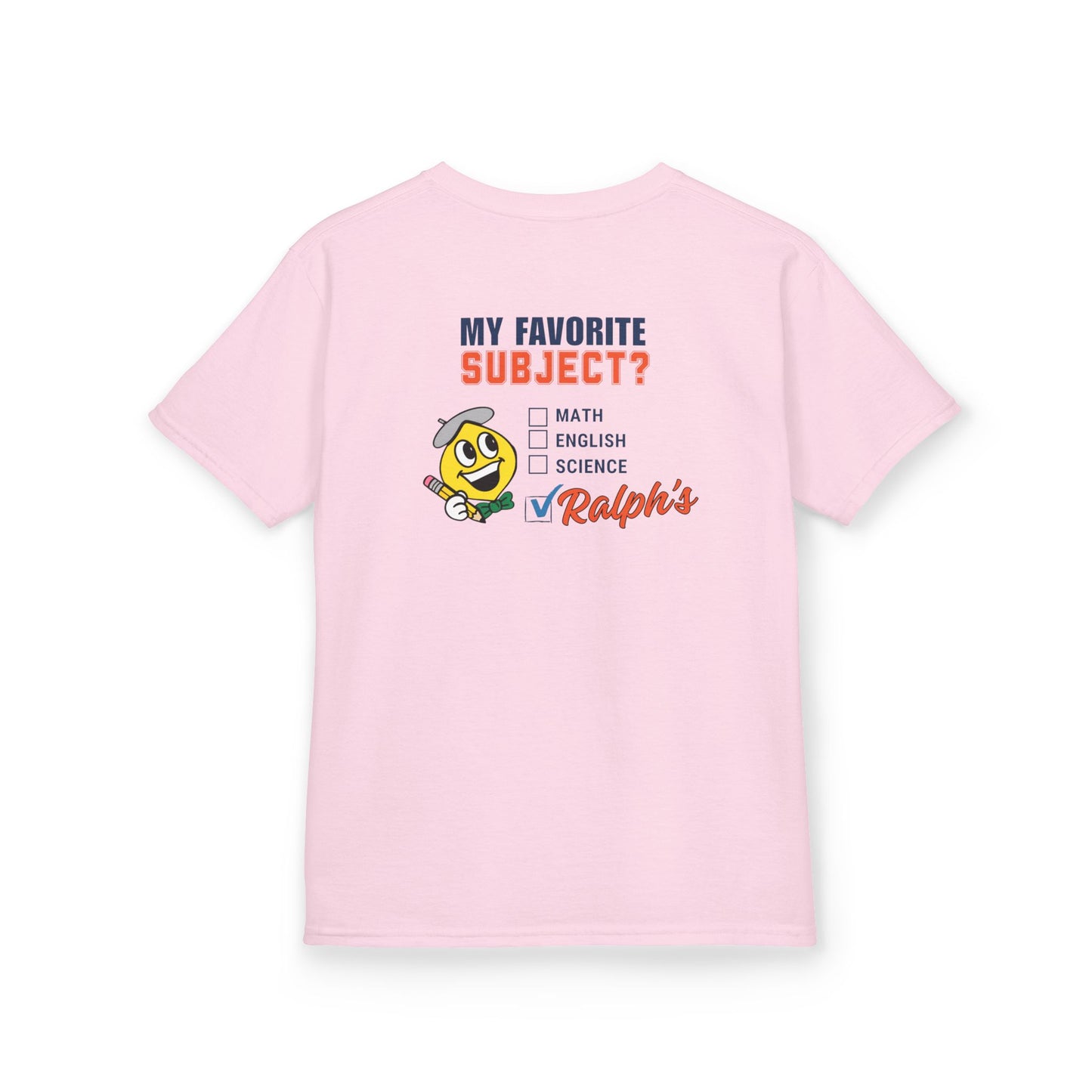 Ralph's Slogan Pink Short-Sleeve Tee: My Favorite Subject Ralph's