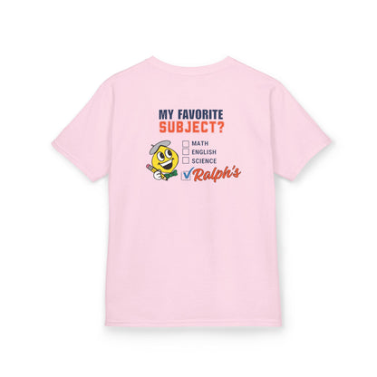 Ralph's Slogan Pink Short-Sleeve Tee: My Favorite Subject Ralph's