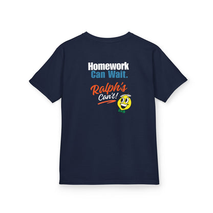 Ralph's Slogan Short-Sleeve Tee: Home Can Wait. Ralph's Can't