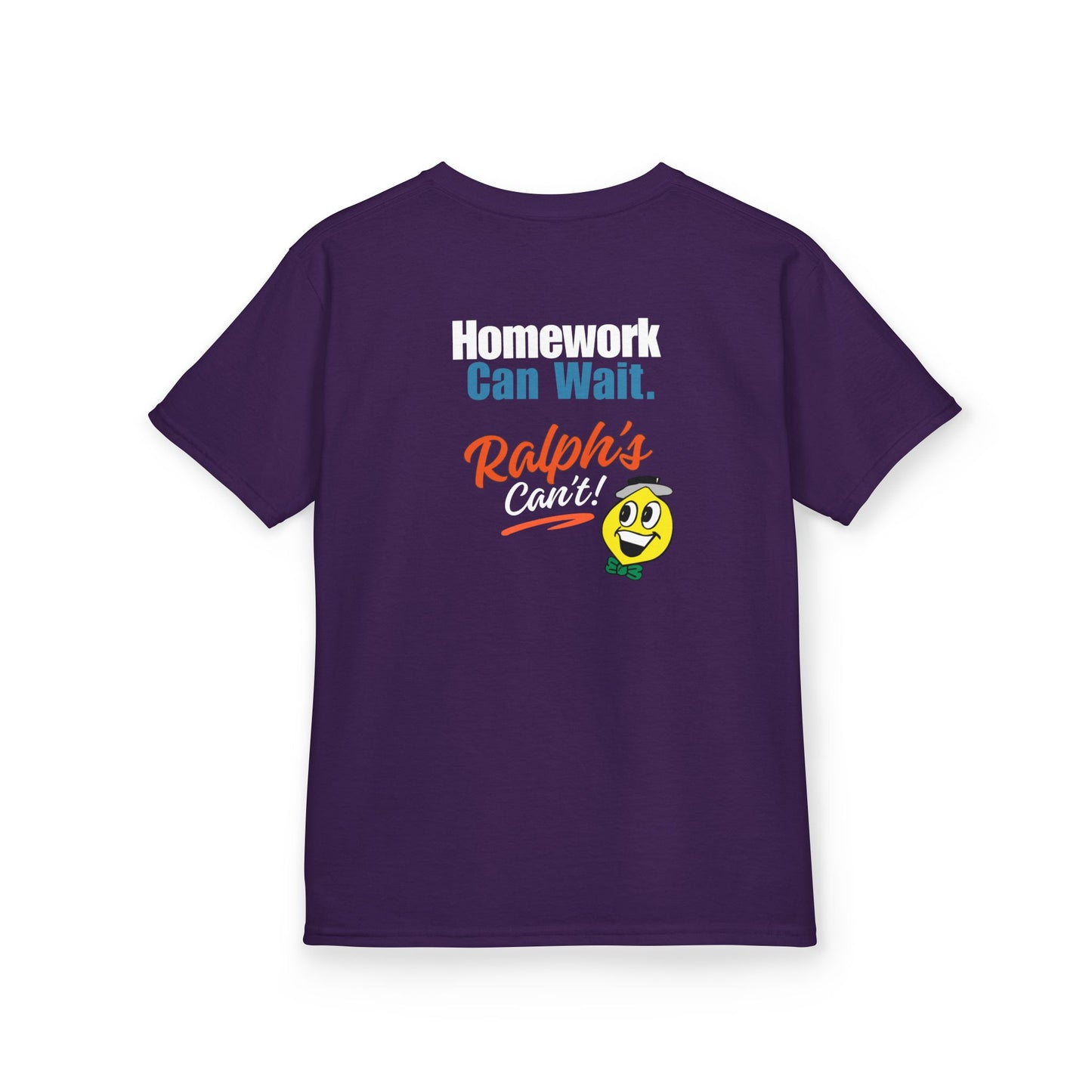 Ralph's Slogan Short-Sleeve Tee: Home Can Wait. Ralph's Can't