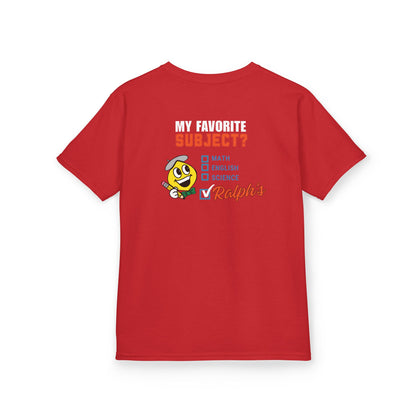 Ralph's Slogan Short-Sleeve Tee: My Favorite Subject Ralph's
