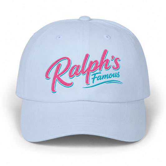 Ralph's Famous Classic Dad Cap - Pink Logo