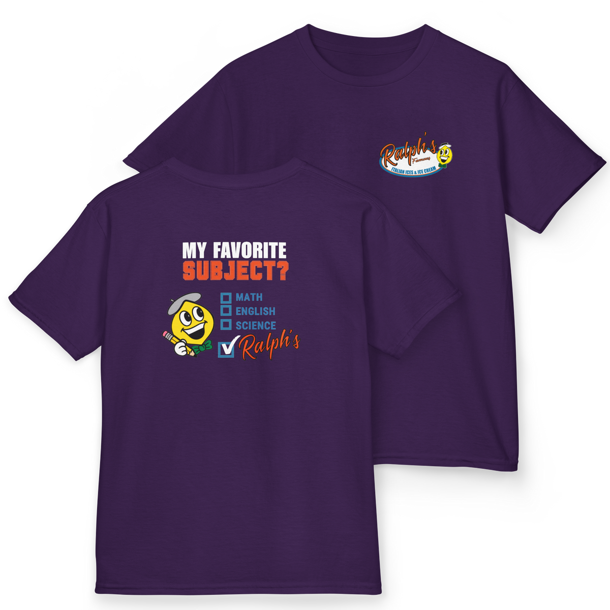 Ralph's Slogan Short-Sleeve Tee: My Favorite Subject Ralph's
