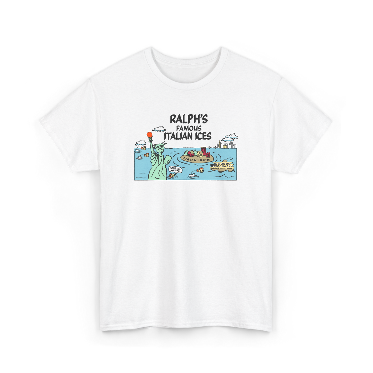Ralph's Archives Front Only Adult Heavy Cotton Short-Sleeved Tee