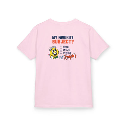 Ralph's Slogan Pink Short-Sleeve Tee: My Favorite Subject Ralph's