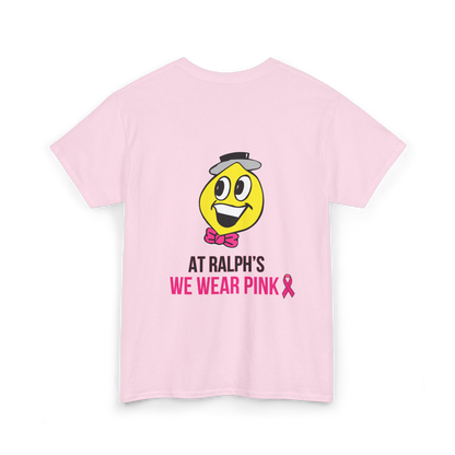 At Ralph's We Wear Pink- Pink Adult Heavy Cotton Short-Sleeved Tee