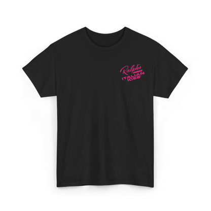 At Ralph's We Wear Pink- Black Adult Heavy Cotton Short-Sleeved Tee